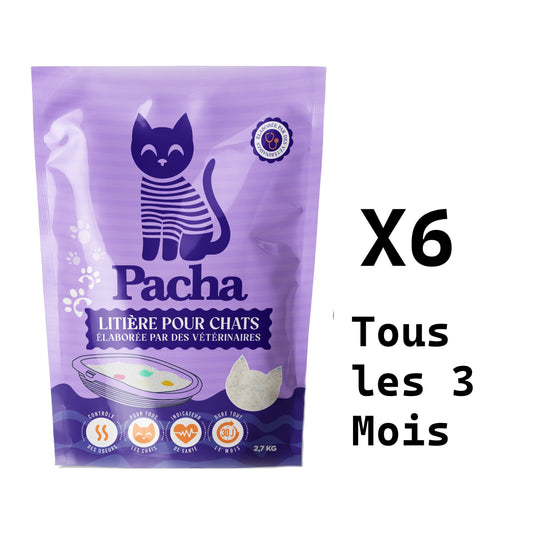 c) 6 sacs tous les 3 mois | 6 Beutel alle 3 Monate