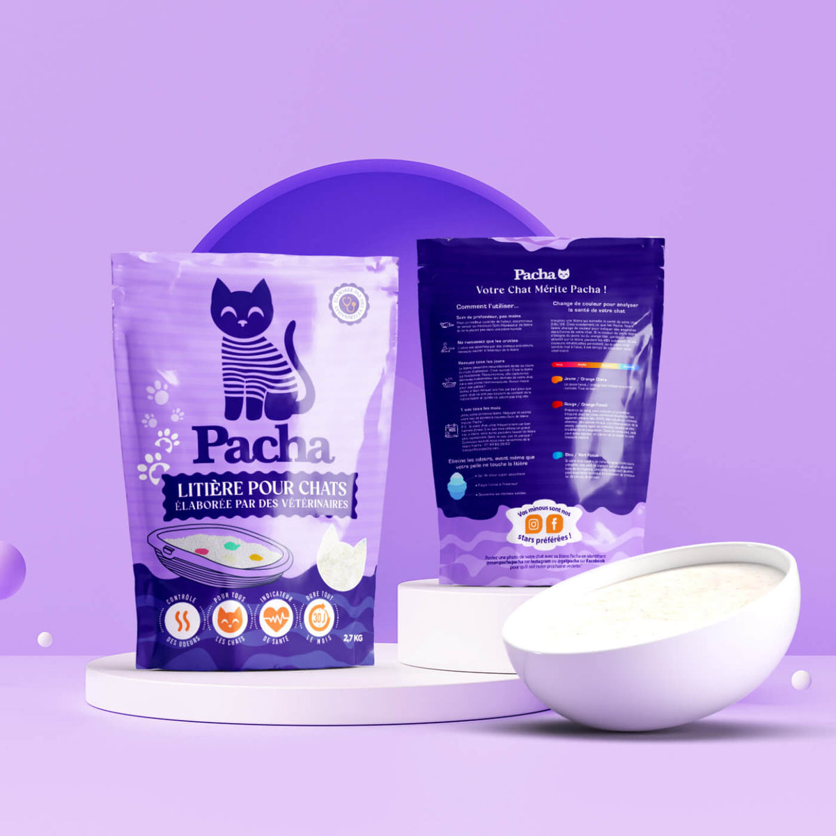 La litière Pacha™ (livraison mensuelle) | Pacha-Streu™ (monatliche Lieferung)