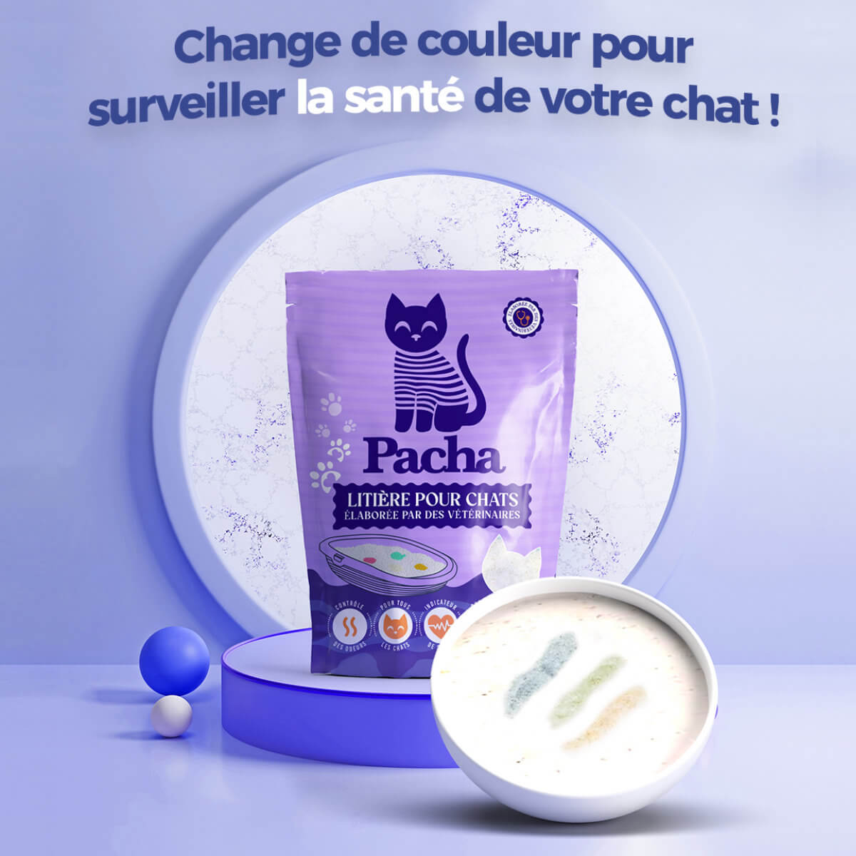La Litière Pacha™ (3 Chats) | Pacha-Streu™ (3 Katzen) -